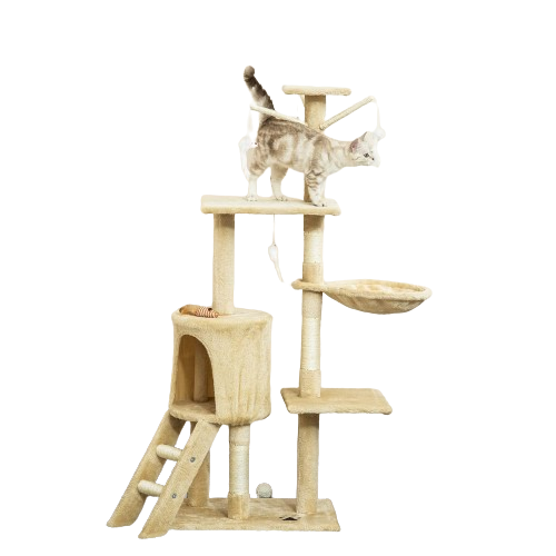 PawHut Cat Tree for Indoor Cats 135cm